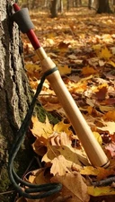 Turkey Call Trumpet Yelper  Siberian Elm Wood Buffalo Horn Mouth with Lanyard