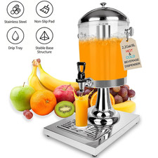 2.2 Gallon Stainless Steel Drink Juice Dispenser Beverage Dispenser with Stand