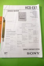 Manuel De Service Pour Sony HCD-EX1, ORIGINAL