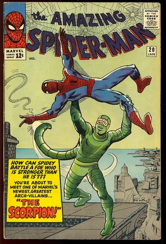Amazing Spider-Man #20 (Missing Three Non-Story Pages) 1st Scorpion 1965 FN-VF*