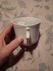 ANTIQUE WHITE PORCELAIN MUSTACHE CUP — photo 5