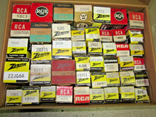 Lot NIB Vacuum Tubes RCA Zenith Sylvania  More TV Radio Audio RF
