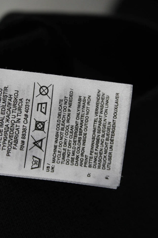 Adidas Womens Cotton Animal Print Pullover Crew Neck Sweatshirt Top Black Size L - Image 4 of 4