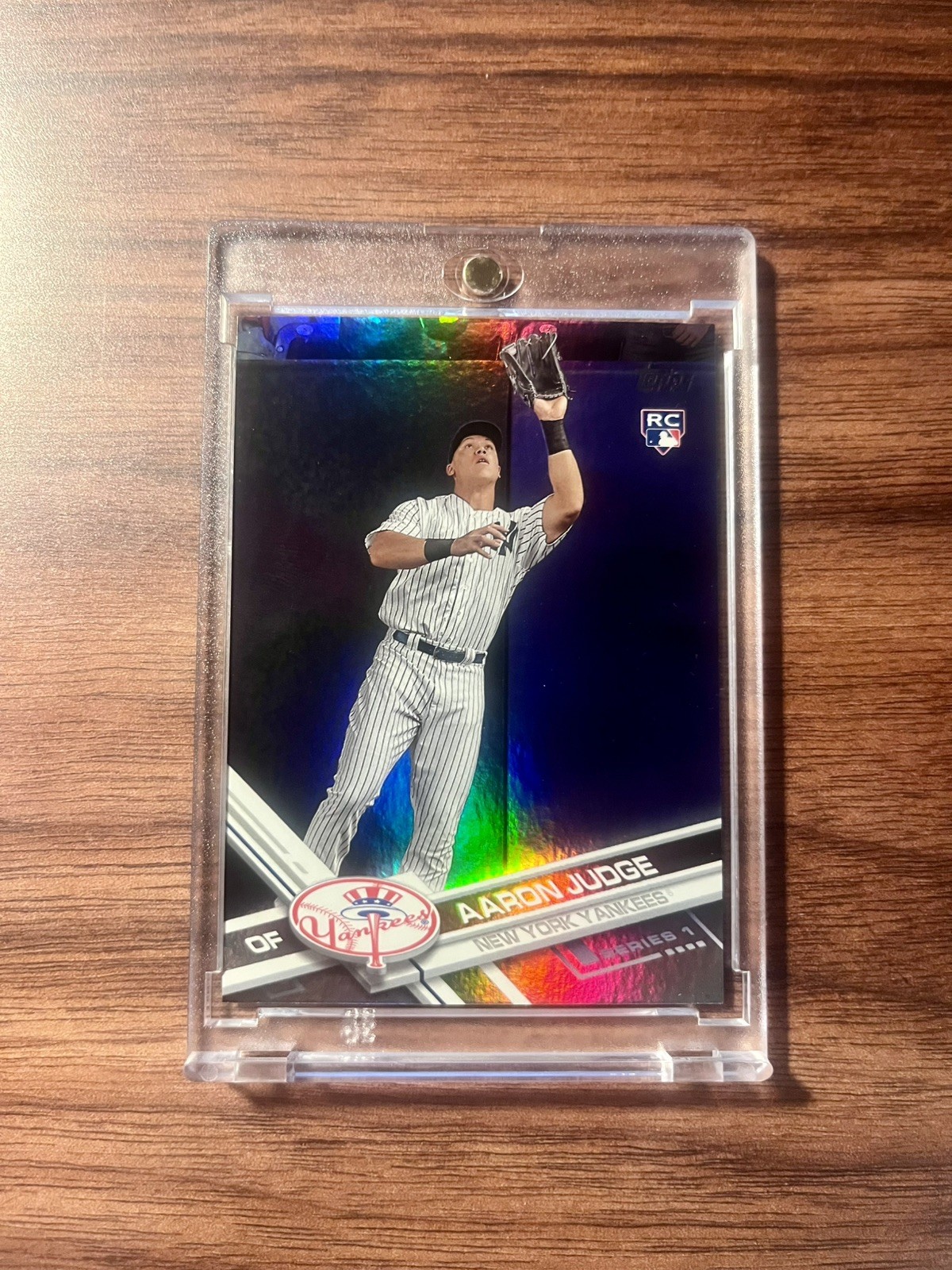 2017 Topps Series 1 Aaron Judge RC Rookie Rainbow Foil Refractor #287 Yankees