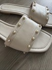 Stuart Weitzman Ivory Pearl Studded Sandals — photo 2