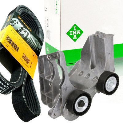 CONTI 6PK2175 Keilrippenriemen + Spanner für FORD FIESTA V