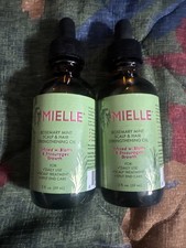 MIELLE Organics Rosemary Mint Scalp Hair Strengthening Oil w/ Biotin 2oz 2PK