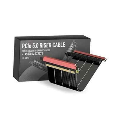  PCIE 5.0 Riser Cable | for Vertical GPU 18cm Black ITX Double Reverse (v3)