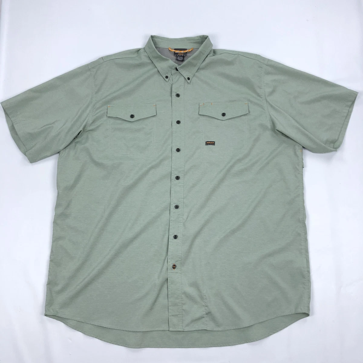 Ariat T-Shirt da Uomo in Cotone con Stampa a Collo Alto, Nero, S