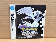 Pokemon Black Version Nintendo DS Manual Only No Game Authentic Instructions