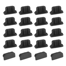 20Pcs Silicone Micro USB Anti-Dust Stopper Cap Cover for Micro USB Female Port