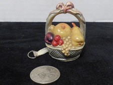 *As-iS* Vintage Antique Japan Celluloid Fruit Basket Measuring Tape Measure