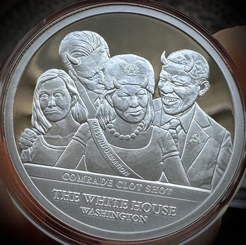 2022 1oz Silver Shield Comrade Clot Shot .999 AG Proof Round (COA 745).  No box!