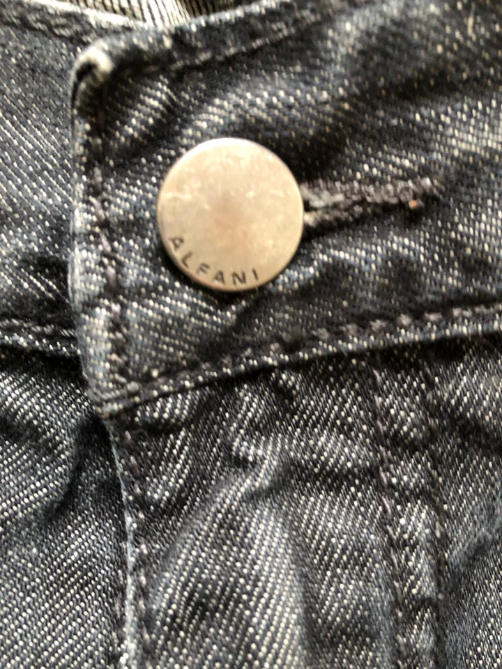 Alfani 牛仔裤男式蓝色深水洗直筒牛仔裤 36 x 32 码 — 第 4/4 张图片