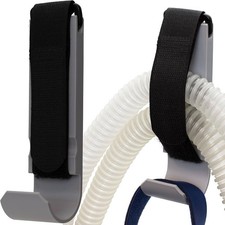 CPAP HOSE HOLDER WITH HOOK - Grey - NEW IN BOX