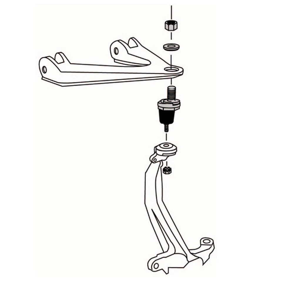 Par de juntas esféricas superiores de cambagem alinhamento frontal 99-10 Chevrolet GMC 2500 3500 EUA - Imagem 3 de 3