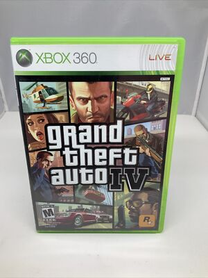 #ad #ad Grand Theft Auto IV Xbox 360 2008 Complete In Box With Sub Code $14.99