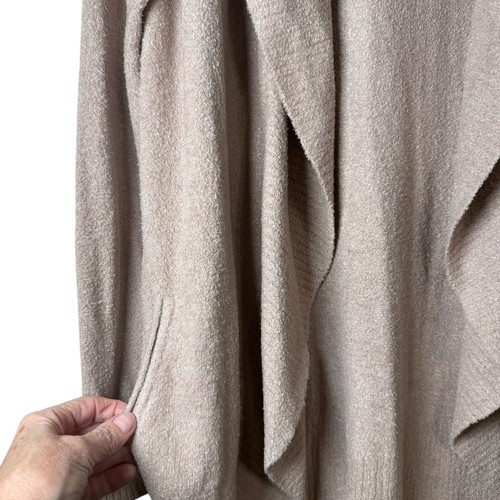 Barefoot Dreams CozyChic Lite Cardigan Women’s Medium Pink Moth Open Front Soft - Picture 3 of 10