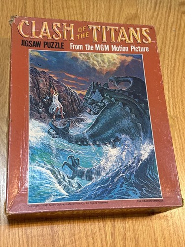 1981 Clash of the Titans Puzzle Whitman - Missing 1 Piece - Picture 2 of 10