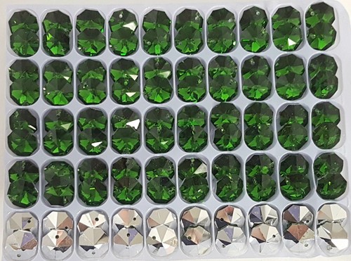 14mm Crystal Octagon Beads 50/100pcs, suncatcher chandelier craft supplies sbli - Picture 15 of 18