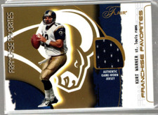 2002 Flair Franchise Favorites Jerseys #12 Kurt Warner Jersey