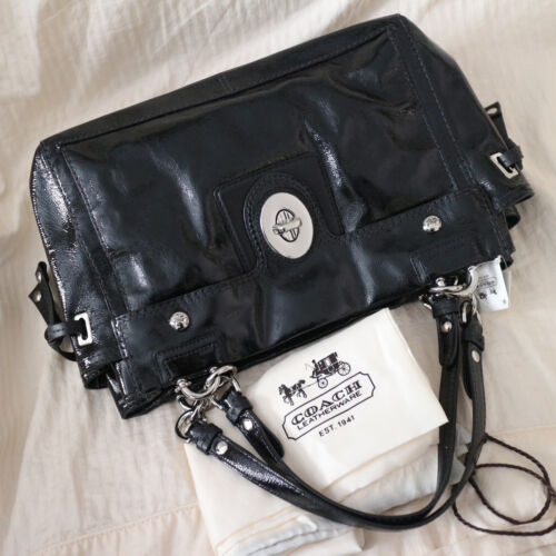 NWT COACH Chelsea Black Patent Leather Jayden Carryall Tote Bag NEW - Picture 3 of 12