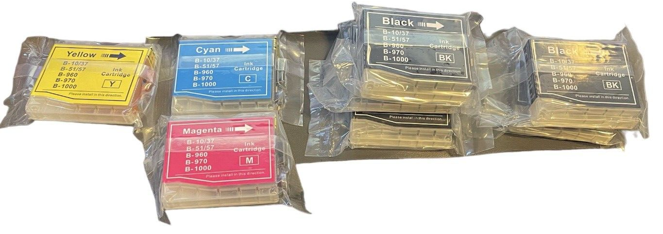 INK CARTRIDGES BUNDLE PACK B-10/37 B51/57 B-970 B-960 B-1000 (8 pcs)-image