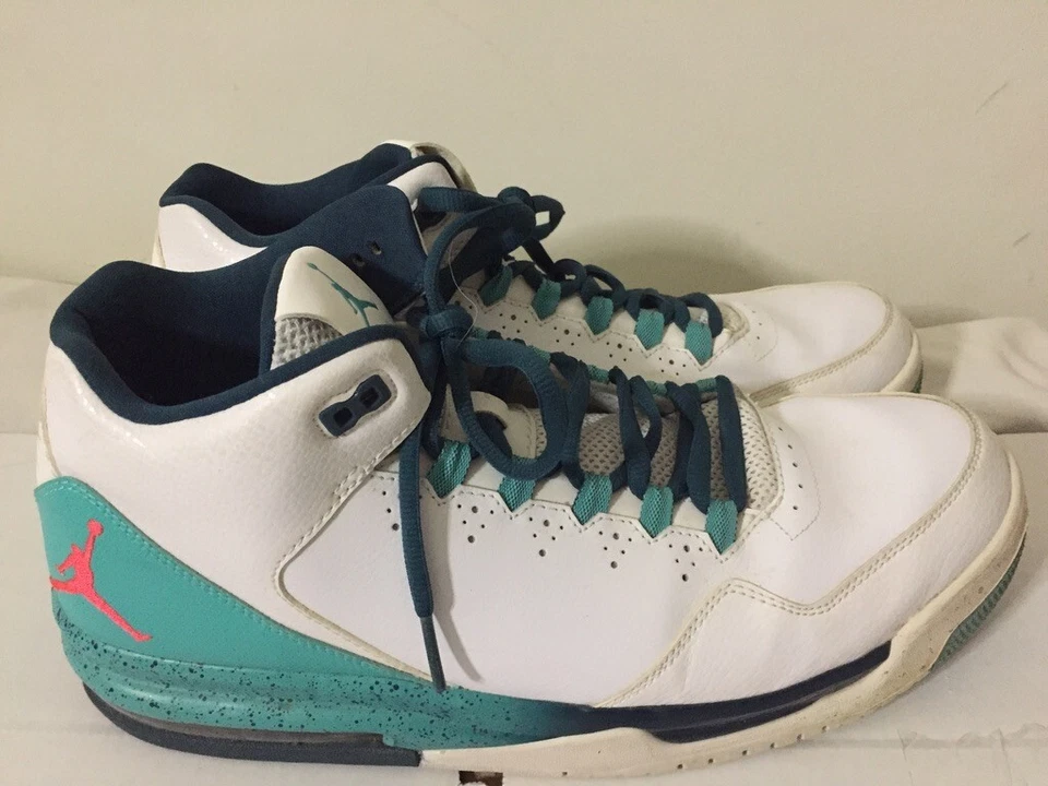 NIKE AIR JORDAN FLIGHT - ORIGIN 2 - AQUA белый бирюзовый 705155-127 - размер 13 - хорошо - Изображение 2 из 4