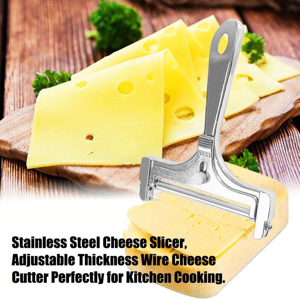 Stainless Steel Cheese Slicer Perfectly Adjustable Thickness Wire ...