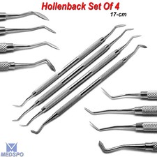 Dental Hollenback  Amalgam Wax Carvers Restorative Filling Instruments Set Of 4