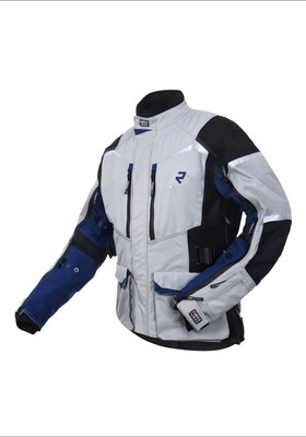 Motorcycle Rukka Rimo-R Tex Jacket Men's Grey/Blue Size: 48