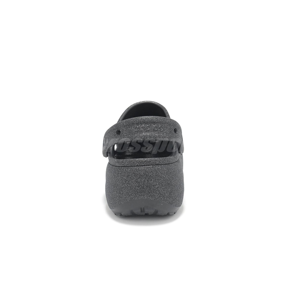 Crocs Classic Platform Glitter Clog W Black Women Slip On Sandal