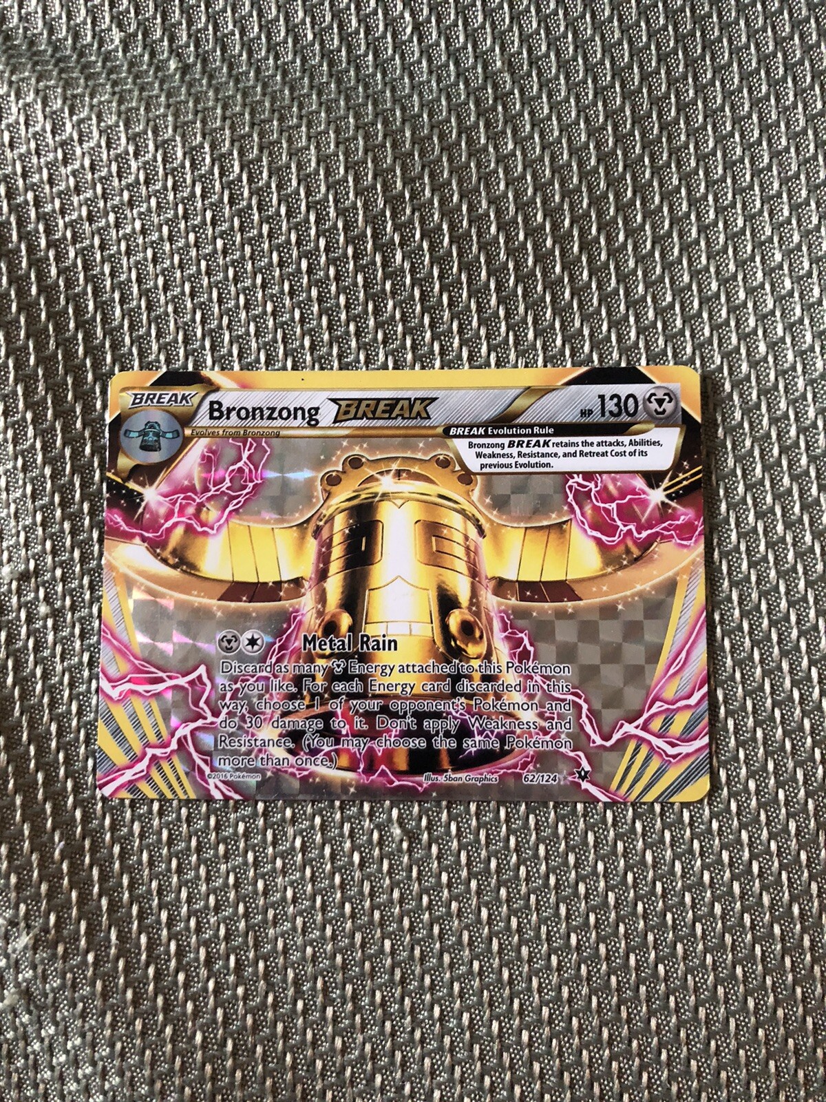 Bronzong BREAK 62/124 XY Fates Collide Ultra Rare Holo Pokémon TradingCG 2019 NM