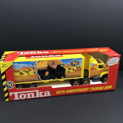 1997 Hasbro Tonka 18''I Touring Semi Tractor Trailer 50th Anniversary Open Box