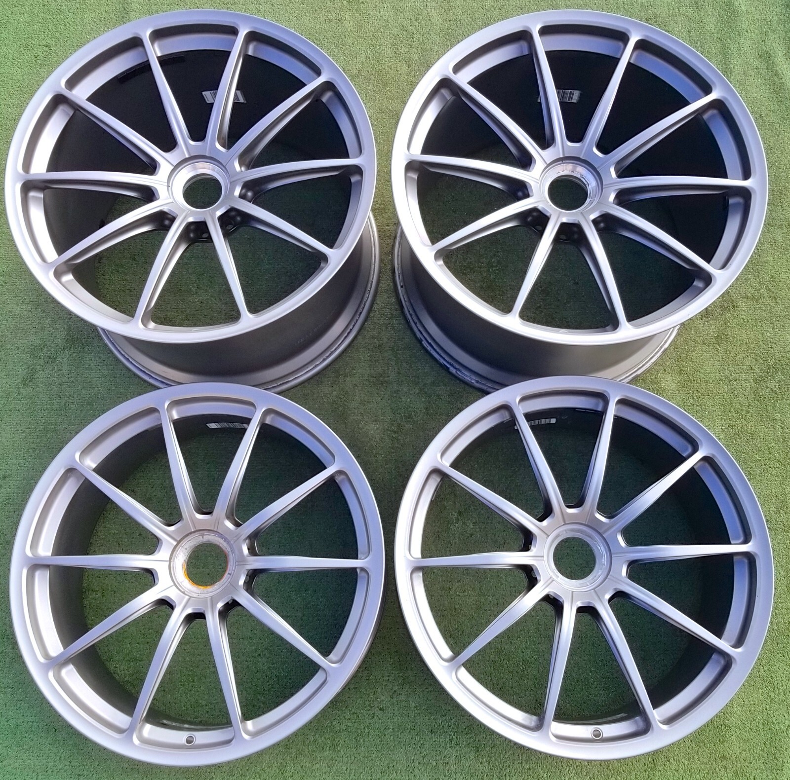 4 Factory Lamborghini Aventador SVJ Wheels Nireo OEM Center Lock SV-J Gray Set