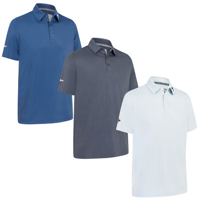 Herren Callaway Golf Odyssey Logo Print Poloshirt, Swing Tech Stretch, Neu