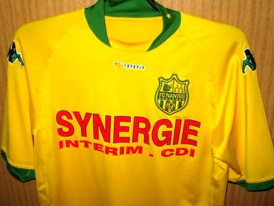 Maillot F.C NANTES 2008 jaune KAPPA football home shirt maglia vintage M Maillot F.C NANTES 2008 jaune KAPPA football home shirt maglia vintage M