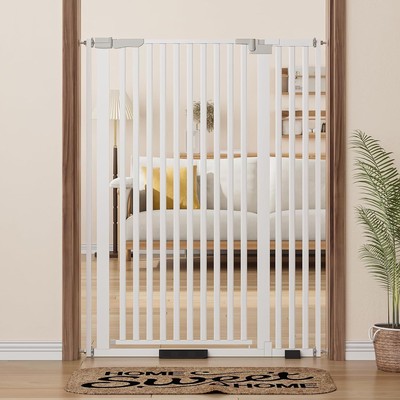 51.18'' Extra Tall Cat Gate, Walk Thru Pet Gate 30.7''-38.20'' w, Auto Close Tal...