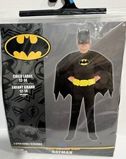 Batman Halloween Costume DC Comics Dress Up Cosplay Boys - Child Large 12-14 New