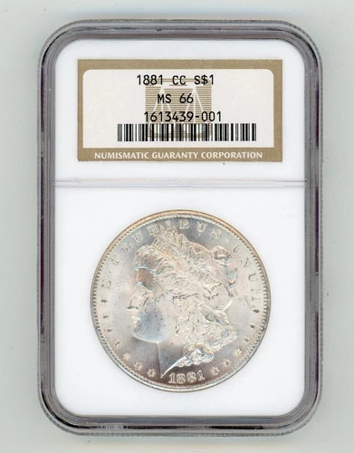 1881-CC $1 Morgan Silver Dollar MS 66 NGC