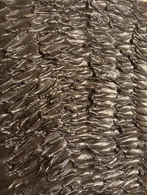 Abstract Textured 3D Wall Art Modern Sculpture Painting ''Black Waves'' 