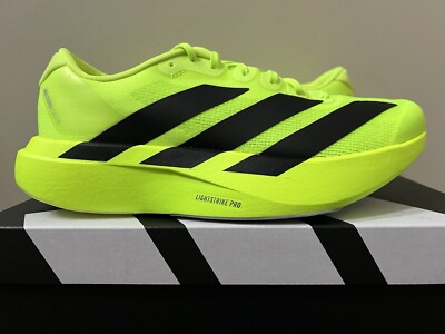 Men's adidas Adizero EVO SL Lucid Lemon Core Black JR3416 Running Shoe