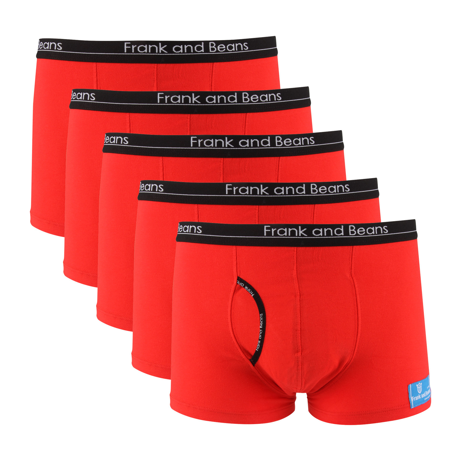 x5 Cotton Boxer Briefs Trunks Franks and Beans Underwear BB515 S M L XL