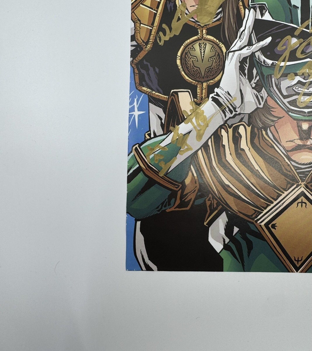 JASON DAVID FRANK SIGNED 8X12 POWER RANGER MMPR Poster Page JDF