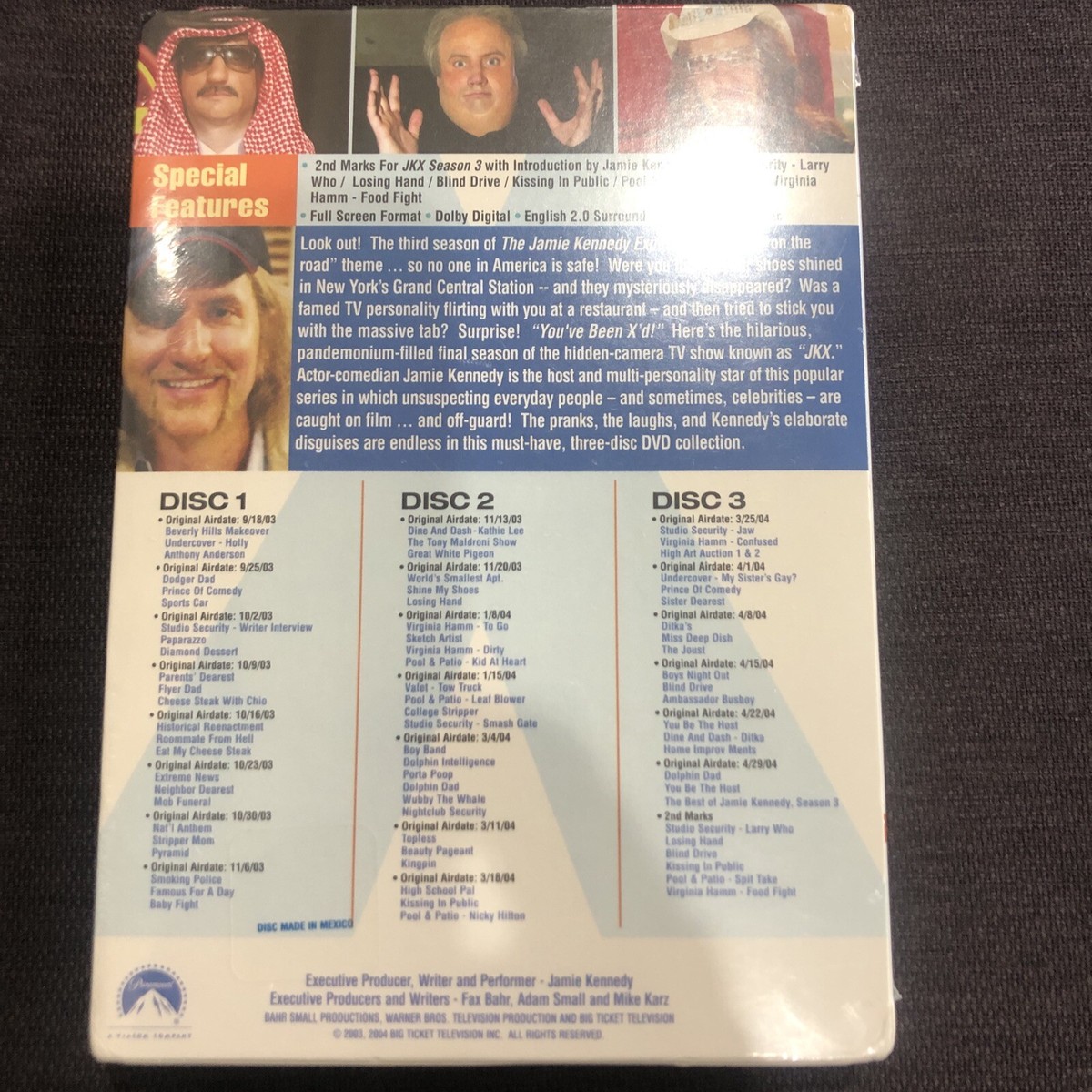 The Jamie Kennedy Experiment: The Complete Third Season (DVD