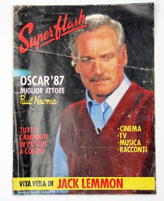 Super Flash Periodico Mensile Rivista Vintage Poster Candidati  Premi Oscar 1987