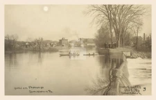 Scene on Shenango, Jamestown, PA Pennsylvania 1908 2  RPPC Photo Postcard Copy