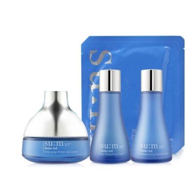 SU:M37 Water-full Time Leap Water Gel Creme 120g Hautpflegeset (4 Artikel) K-Beauty