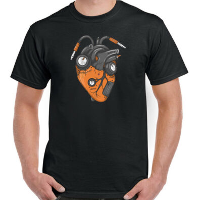 Gitarre T-Shirt Herren lustig Gitarrist Verstärker Elektro Akustik Rock Bass Musik Herz