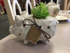 Super Cute Pig-Iridescent Color-Faux Succulent -High Fragrance Sachet-NWT-LOOK!
